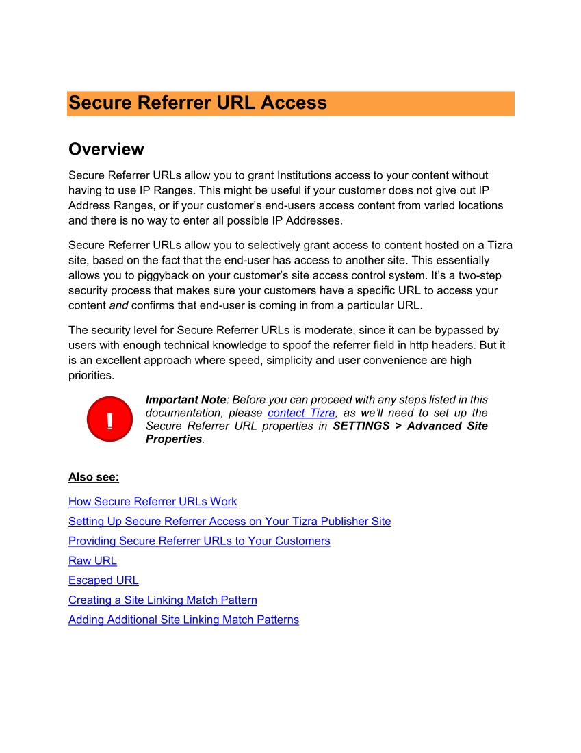 Granting Institutional Access with Secure Referrer URLs page 1