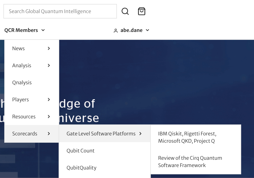 Nested Menu example